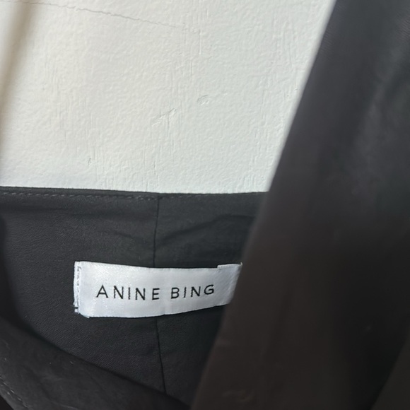 ANINE BING Bree Halter Neck Black Cotton Midi Dress Large Low Back - Picture 9 of 10